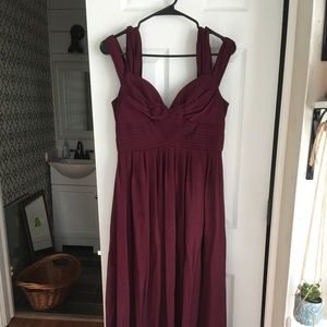Lulu’s Make Me Move Burgundy Maxi Dress